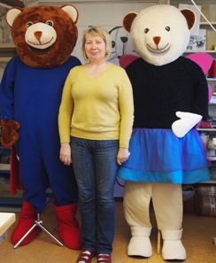 Bear mascots lielās lelles